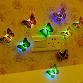 2 pcs Colorful Artificial Butterfly LED Night Light